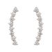 Free People Jewelry | Crystal Crawler 14k White Plated Earrings | Color: Silver | Size: Os