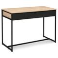 Idmarket - Bureau 1 tiroir noir boston design industriel - Noir