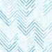 White and Blue Chevron Waves Peel and Stick Wallpaper - 24'' W x 10' L