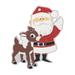 Rudolph The Red-Nosed Reindeer & Santa Ornaments, Home Decor, 12 Pieces