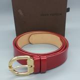 Louis Vuitton Accessories | Louis Vuitton Vernis Monogram Belt | Color: Red | Size: 80