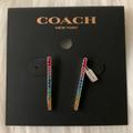 Coach Jewelry | Coach Pave Bar Stud Earrings Silver | Color: Silver | Size: Os