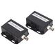 Dilwe 2Pcs IP Extender Kit,IP Over Coaxial Extender Ethernet Adapter 500 Meters BNC Transmission 100 Meters RJ45 Transmission