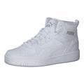 PUMA Rebound Joy JR Sneaker, White-Limestone, 3.5 UK