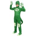 Funidelia | Deluxe Gekko PJ Masks Costume for boy Cartoons, Catboy, Owlette, Gekko - Costumes for kids, accessory fancy dress & props for Halloween, carnival & parties - Size 3-4 years - Green