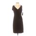 American Living Casual Dress - Sheath V Neck Sleeveless: Black Solid Dresses - Women's Size 2