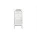 "Athens 15"" Cabinet With Drawers & Door - Glossy White - James Martin E645-B15L-GW"