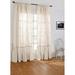 Amity Home Caprisa Linen Semi Sheer Rod Pocket Single Curtain Panel Linen in White | 96 H x 50 W in | Wayfair CM15362E-96