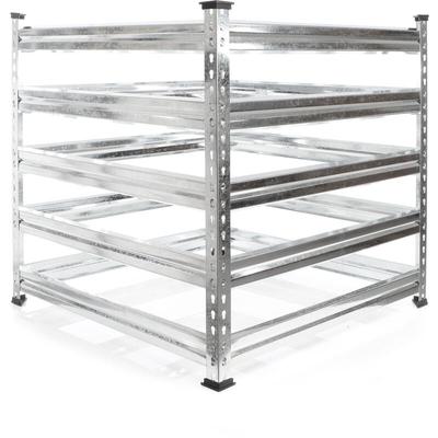 Wiltec - Gartenkomposter 90 x 90 x 90 cm, Komposter aus Metall, Kompostbehälter für 720 Liter Image