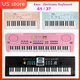 Clavier électronique numérique noir pour enfants 61 prédire piano électronique notes musicales