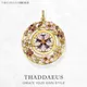 Pendentif amulette fleurs marque bijoux fins Europe couleur or argent Sterling 925 cadeau de bonheur