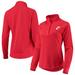 Women's Under Armour Red Cincinnati Bearcats Double Knit Raglan Quarter-Snap Jacket