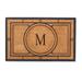 Conrad Monogrammed Coco Door Mat - 36" x 72", X - Frontgate