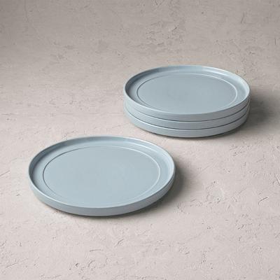 Set of 4 Stellata Italian Stoneware Dinnerware - Stone Blue, Stone Blue Dinner Plates - Frontgate