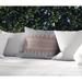 Bungalow Rose Outdoor Square Pillow Cover & Insert Eco-Fill/Polyester in Pink/Gray | 16 H x 16 W x 4 D in | Wayfair