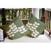 East Urban Home Simple Stems Indoor/Outdoor Throw Pillow Polyester/Polyfill blend in Green | 16 H x 16 W x 6 D in | Wayfair