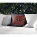 Bungalow Rose Outdoor Square Pillow Cover & Insert Eco-Fill/Polyester in Red/Green/Blue | 18 H x 18 W x 4 D in | Wayfair