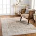 Agay 6'7" x 9'6" Modern Contemporary Bohemian Abstract Lambswool/Cloud Gray/Nutmeg/Smoke/Gray/Ivory/Tan/Light Gray/Off White Area Rug - Hauteloom