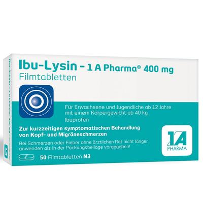 Ibu-Lysin 1A Pharma 400 mg Filmtabletten 50 St Image