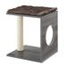 Brown Sheree Cat Tree, 17.5" H, 11 LBS, Grey