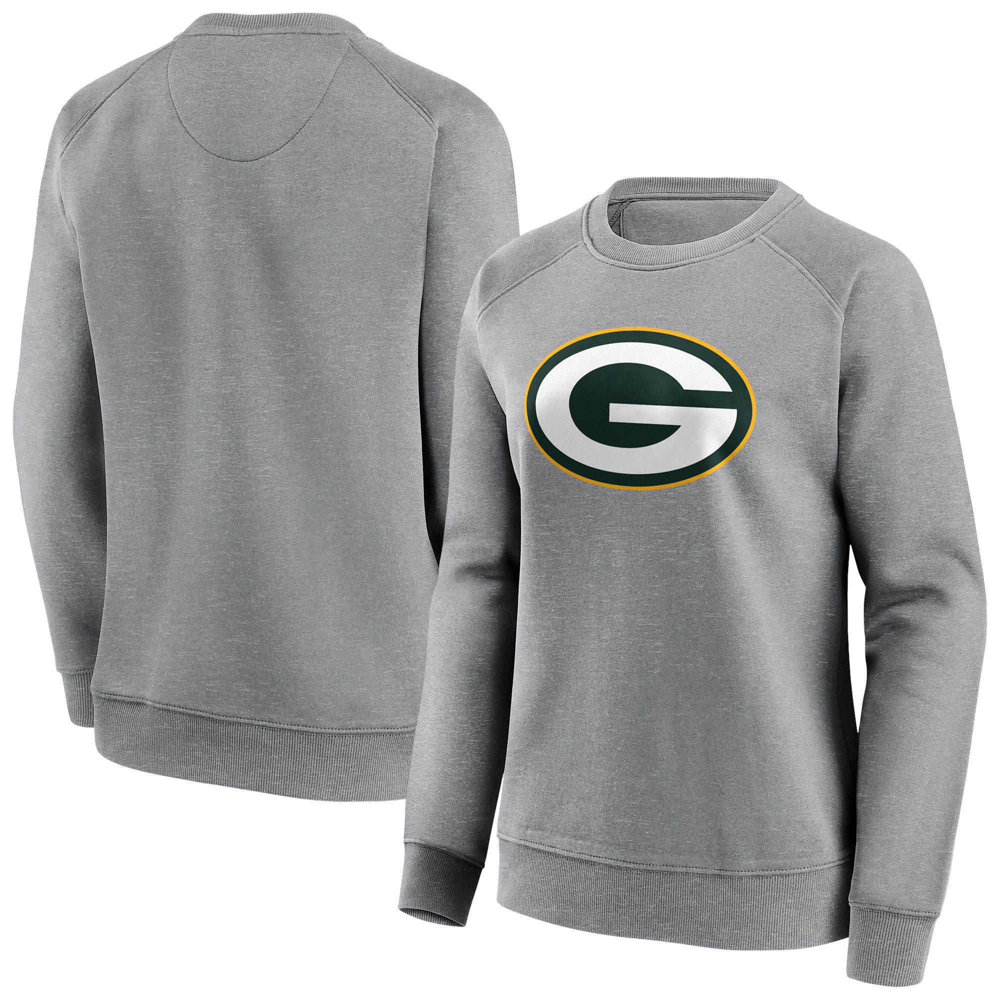 Green Bay Packers Rundhals-Sweatshirt mit neutraler Farbe und Logo - Damen Image