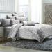 Michael Amini Canterbury Comforter Set - Silver Polyester/Polyfill/Microfiber in Gray/White | Queen Comforter + 4 Shams + 2 Pillows | Wayfair