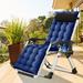 JTANGL Zero Gravity Chair Lawn Recliner Reclining Patio Lounger Chair in Blue | 45 H x 26 W x 28 D in | Wayfair K16ZDY-10ZT02