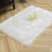 White 36 x 24 x 2.36 in Area Rug - Everly Quinn Jashiyah Faux Sheepskin Area Rug/Faux Fur | 36 H x 24 W x 2.36 D in | Wayfair