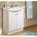 Canora Grey Buchholz 24" Single Bathroom Vanity Set (Space Saver) Wood/Ceramic in White | 24 W x 17 D in | Wayfair 06F3A428CF994096A1D3307440635EE4