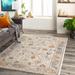 Paatan 5'3" x 7'3" Traditional Updated Traditional Farmhouse Blue/Bright Yellow/Brown/Cream/Dusty Coral/Light Beige/Dark Red/Peach/Yellow Area Rug - Hauteloom