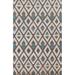 Modern Trellis Moroccan Oriental Area Rug Hand-knotted Wool Carpet - 5'5" x 8'0"