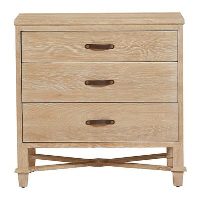 White Finish Wood 3-Drawer Nightstand with USB Port Kings Brand Furniture 