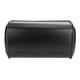 Oumefar Bread Bins for Kitchen Black/White Bread Bin Roll Top Bread Bin Large Capacity Stainless Steel Bread Box Holder Container(black)