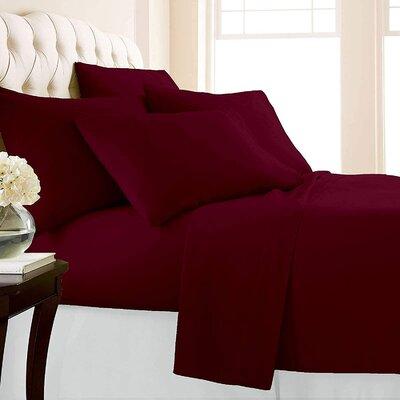 Egyptian Cotton 4 Piece Sheet Set 17, King Size Bed Sheets Set 1000 Thread Count