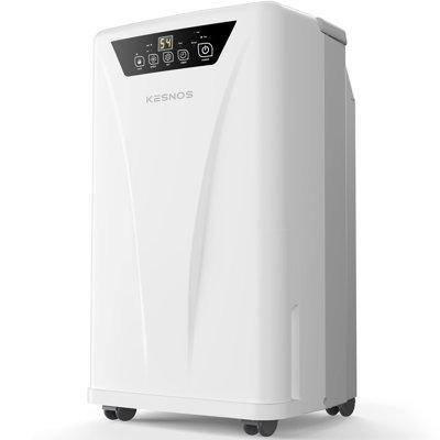 KESNOS 34 Pints per Day w/ Tower Dehumidifier for Rooms up to 2500 sq. ft. in White | 20.9 H x 12.2 W x 8.2 D in | Wayfair WFWF-PD160A