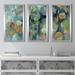 Red Barrel Studio® "Magic Lily Pond" 3 Piece Print On Acrylic Plastic/Acrylic in Blue/Green/Yellow | 25.5 H x 40.5 W x 1 D in | Wayfair