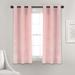 Prima Velvet Solid Light Filtering Window Curtain Panels Blush 38X63 Set - Lush Decor 21T010819