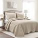 Medallion Scallop Bedspread Neutral 3Pc Set Queen - Lush Decor 16T005889