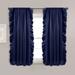 Reyna Window Curtain Panels Navy 54X63 Set - Lush Decor 16T007847