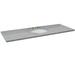 Bellaterra Home 61" Single Bathroom Vanity Top w/ Sink Granite, Ceramic in Gray | 1.2 H x 61 W x 22 D in | Wayfair 430001-61-GYO