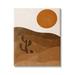 Stupell Industries Desert Cactus Rolling Hills Bold Orange Sun Landscape by Birch&Ink - Graphic Art Canvas in Brown/Orange | Wayfair