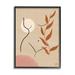 Stupell Industries Female Figure Nude Abstract Portrait Orange Vine Neutral Black Framed Giclee Texturized Art By Birch&Ink Canvas | Wayfair