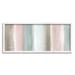Stupell Industries Blurred Striped Shape Abstraction Soft Pastel Pink Green by Nan - Painting Print Canvas in Blue/Pink | Wayfair ai-477_wfr_10x24