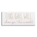 Stupell Industries This Girl Will Change the World Motivational Phrase by Sd Graphics Studio - Textual Art Canvas in Black/White | Wayfair