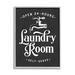 Stupell Industries Laundry Room Self-Service Vintage Faucette Illustration by Lettered & Lined - Advertisements Canvas in Black/White | Wayfair