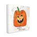 Stupell Industries Happy Halloween Festive Pumpkin Splatter Jack-O-Lantern by Molly Susan Strong - Painting Canvas in Green | Wayfair