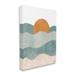 Stupell Industries Abstract Beach Sunrise Layered Shape Ocean Waves by Birch&Ink - Graphic Art Canvas in Blue/Orange | Wayfair ai-451_cn_24x30