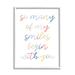 Stupell Industries Many Smiles Begin w/ You Phrase Motivational Family by Daphne Polselli - Textual Art Canvas | 30 H x 24 W x 1.5 D in | Wayfair