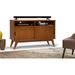 Simpli Home Draper Solid Wood TV Stand for TVs up to 33.0 H in brownWood in Teak Brown | 60" | Wayfair 3AXCDRP-09-TK