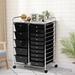 Rebrilliant Barksdale 15 Drawer Rolling Storage Chest Plastic/Metal in Black | Wayfair 3B6843E422E74659B4CE2DD509D36ED9